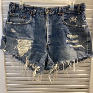 Denim shorts